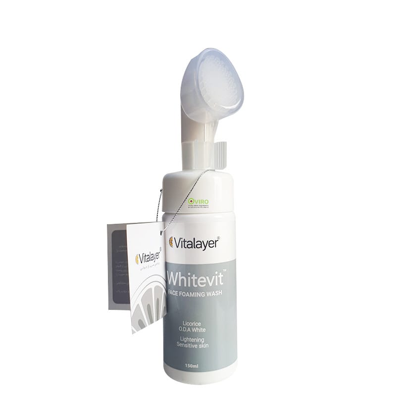 فوم شستشوی صورت وایت ویت ویتالیر 150 میلی لیتر | Vitalayer Whitevit Face Foaming Wash 150ml - داروخانه آنلاین اصفهان دارو | ارسال رایگان | تحویل فوری نمای ۲