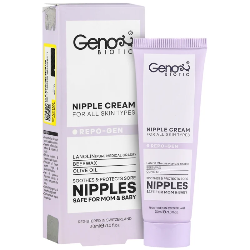 کرم رفع شقاق سینه ریپوژن ژنو بایوتیک_RepoGen Nipple Cream Geno Biotic - تصویر 1