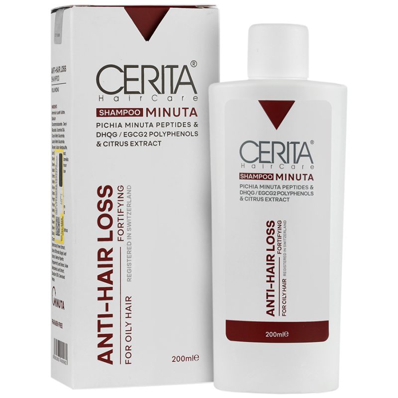 شامپو ضد ریزش مینوتا سریتا مناسب موهای چرب 200 میلی لیتر_Minuta Anti Hair Loss Shampoo For Oily Hair CERITA - تصویر 1
