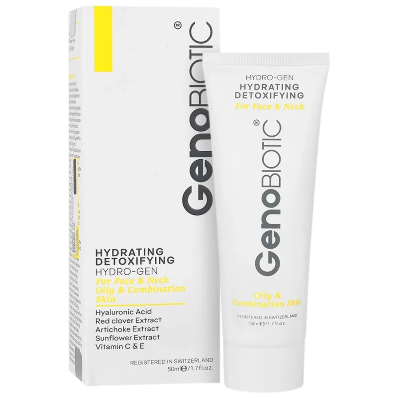 کرم رطوبت رسان و دتوکسیفای کننده پوست چرب ژنو بایوتیک_Geno Biotic Hydrating And Detoxifying Cream For Oily Skin - تصویر 1