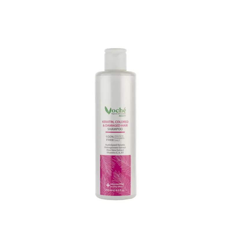 شامپو کراتینه موهای رنگ شده وچه_Voche Keratin Colored And Damaged Hair Shampoo - تصویر 2