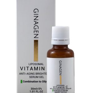 ژل سرم ویتامین C ژیناژن مدل Liposomal مناسب پوست چرب و مختلط حجم 30 میلی لیتر
