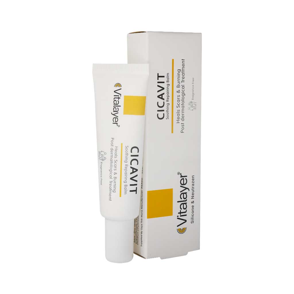کرم ترمیم کننده سیکاویت ویتالیر 30 میلی لیتر | Vitalayer Cicavit Vitamin C Cream 30ml - داروخانه آنلاین اصفهان دارو | ارسال رایگان | تحویل فوری نمای ۲