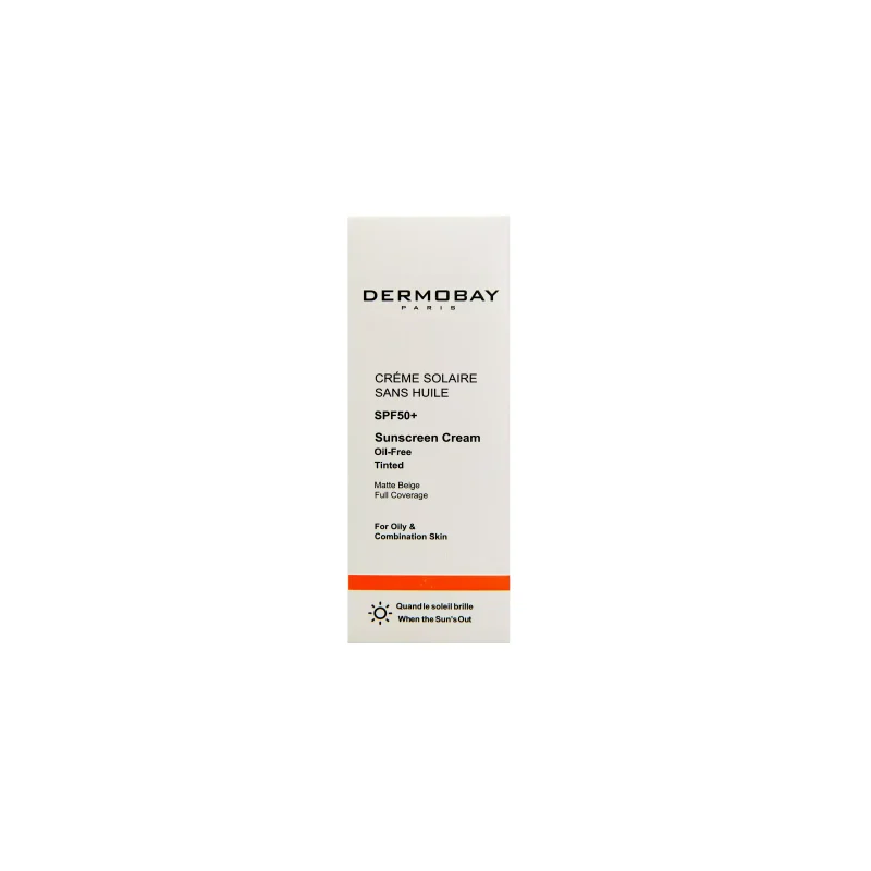 کرم ضد آفتاب فاقد چربی SPF50 رنگی پوست چرب درموبای_Dermobay SPF50Oil Free ,Tined For Oily And Combination Skin Sunscreen Cream - تصویر 1