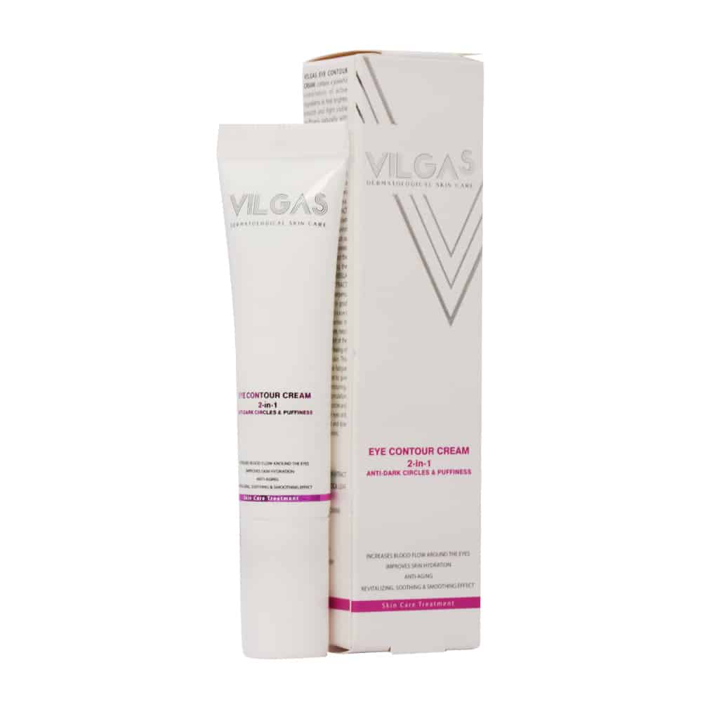 کرم دور چشم دو کاره ضد پف و تیرگی وی کرم ضد چروک دور چشم ویلگاس_Vilgas Eye Anti Wrinkle Cream - تصویر 1