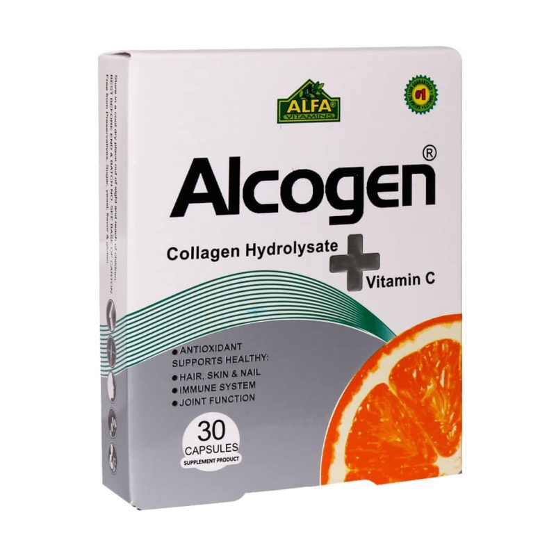 کپسول کلاژن+ویتامین ث آلکوژن_collagen hydrolysate ALCOGEN - تصویر 1