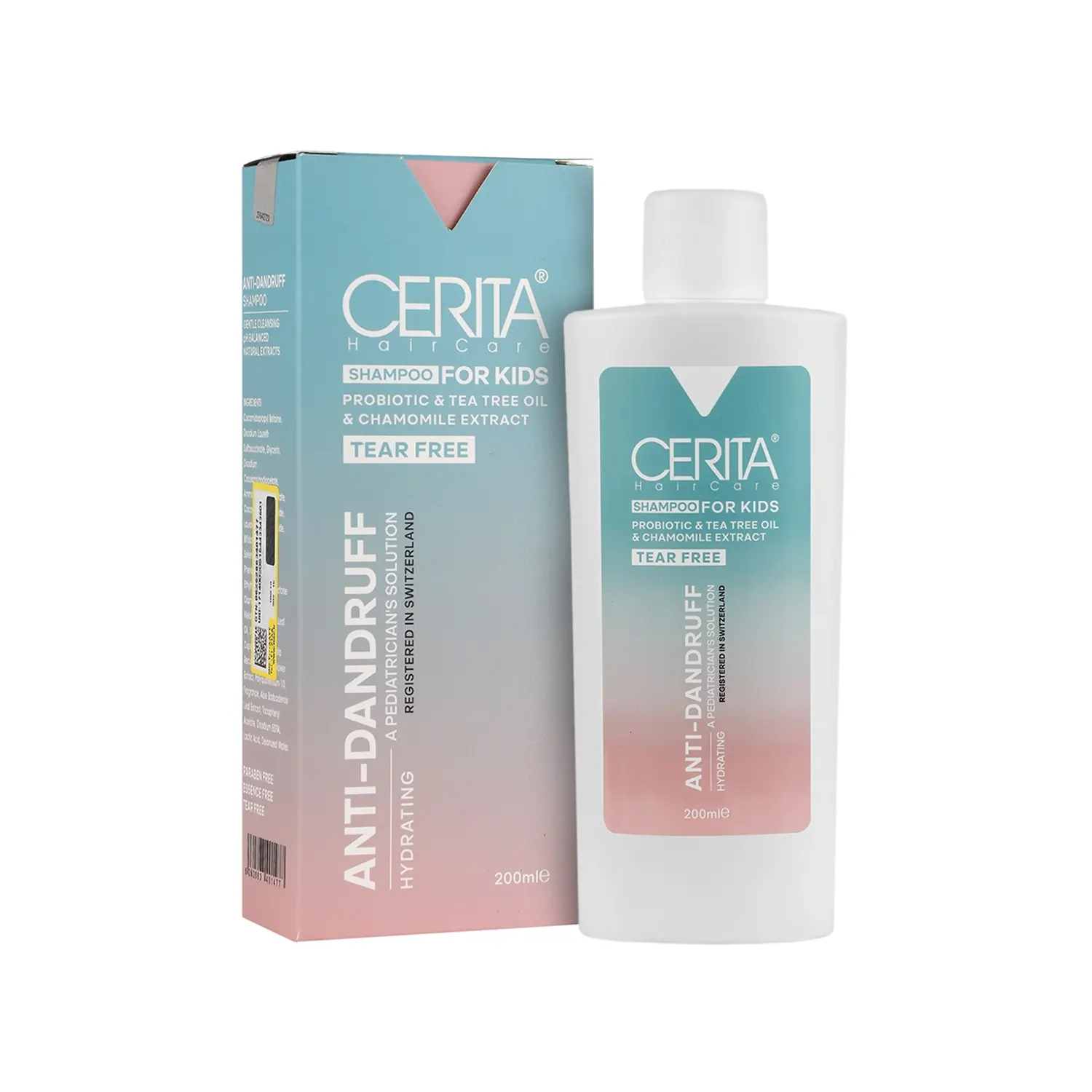 شامپو ضد شوره کودکان سریتا_ANTI DANDRUFF SHAMPOO CERITA - داروخانه آنلاین اصفهان دارو | ارسال رایگان | تحویل فوری نمای ۲