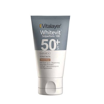 کرم ضدآفتاب whitevit نچرال بژ ویتالیر