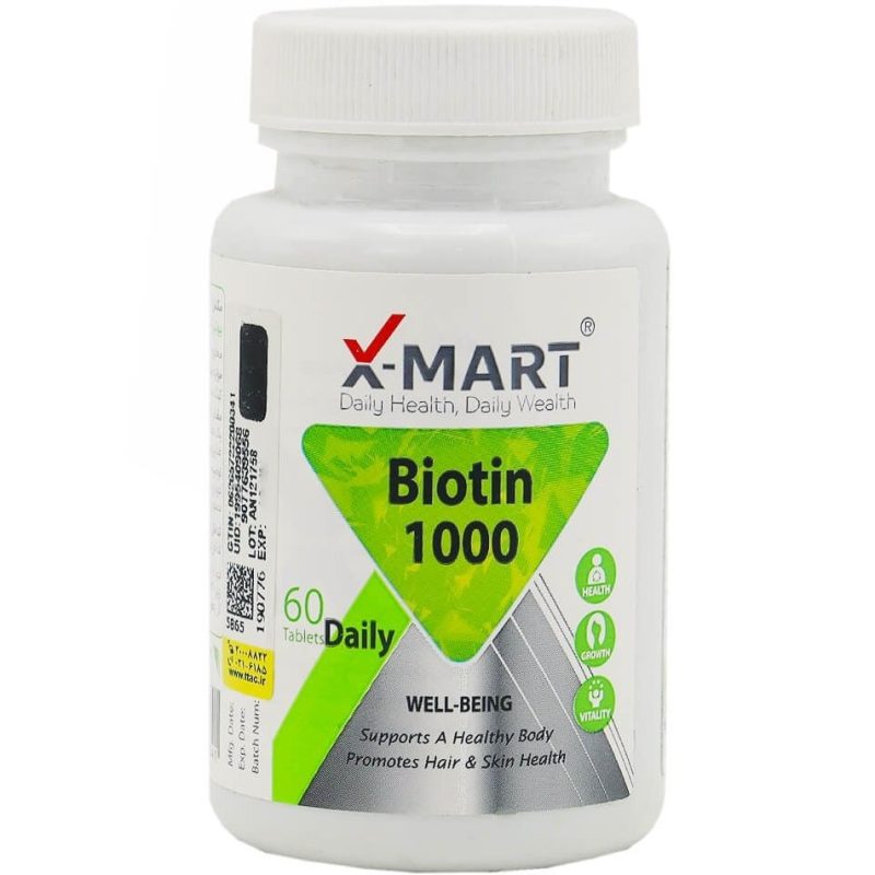 قرص بیوتین ایکس مارتX MART BIOTIN1000 - تصویر 1