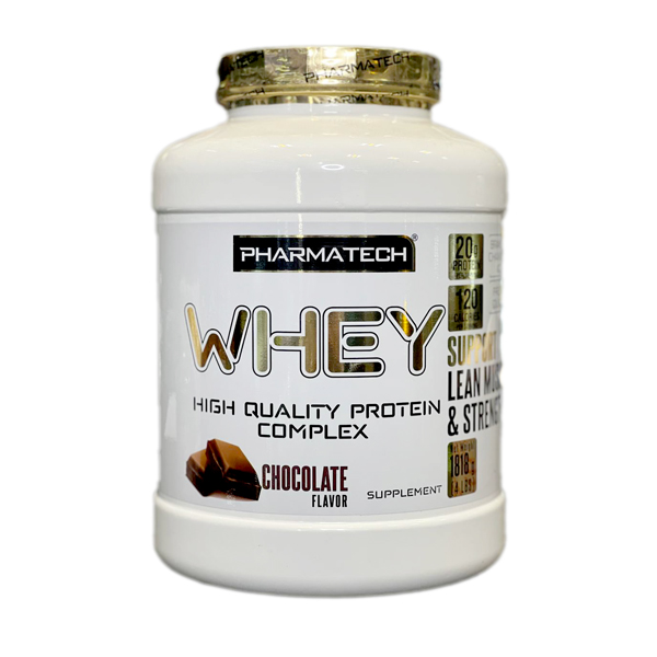 مکمل پودر وی پروتئین فارماتِک 1818گرم WHEY HIGH QUALITY PROTEIN COMPLEX PHARMATECH - داروخانه آنلاین اصفهان دارو | ارسال رایگان | تحویل فوری نمای ۲