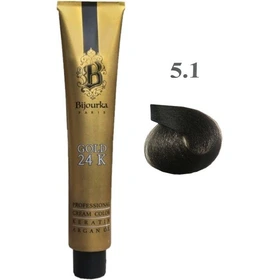 رنگ مو بیجورکا شماره 5.1(قهوه ای خاکستری روشن)LIGHT ASH BROWN