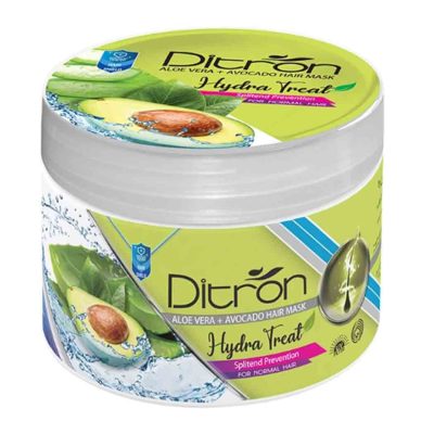 ماسک مو دیترون حاوی عصاره آلوئه ورا و روغن آووکادو مناسب مو نرمال حجم 400 میلی لیتر