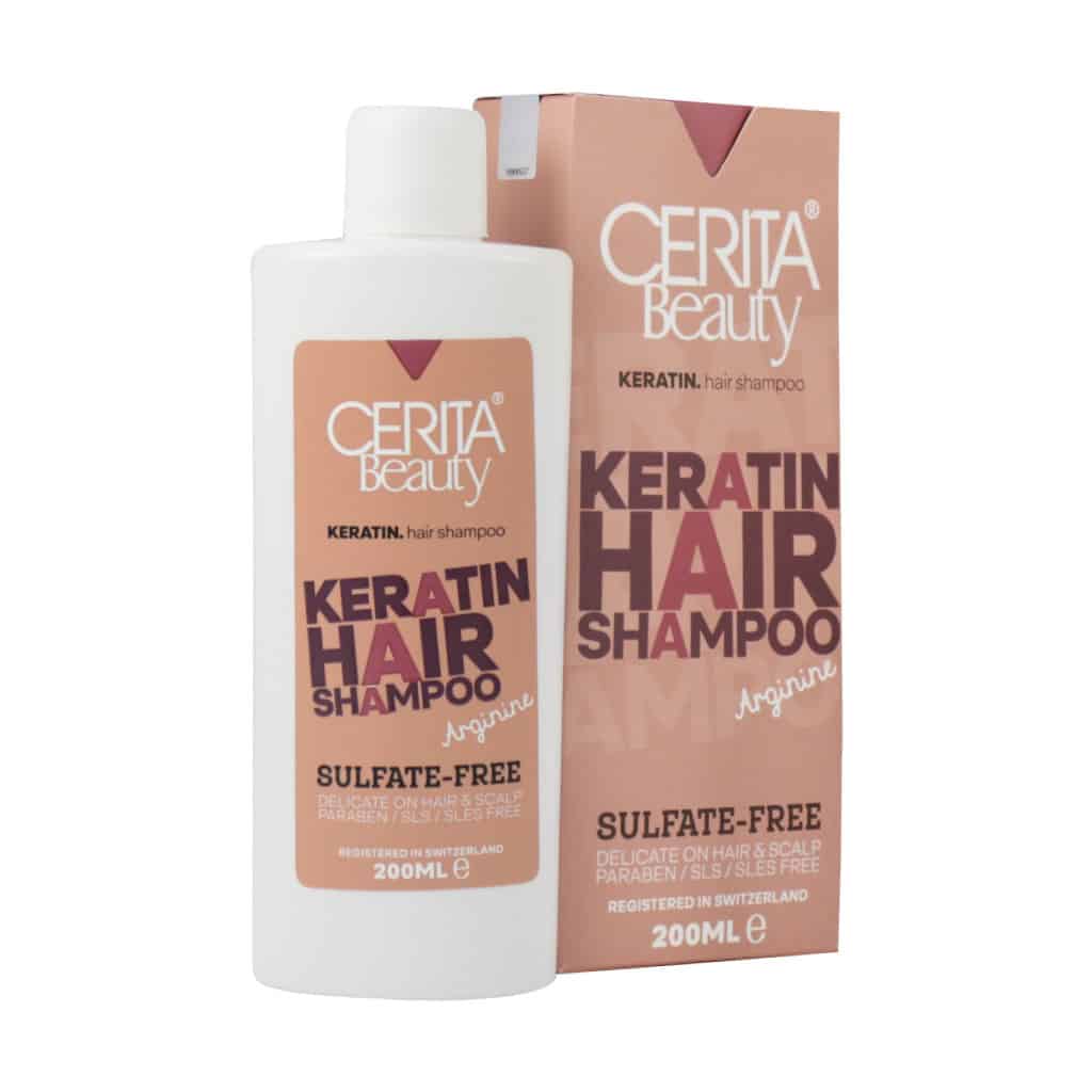 شامپو فاقد سولفات موهای کراتینه سر شامپو فاقد سولفات موهای کراتینه سریتا_Cerita Keratin Hair Shampoo Sulfate Free - تصویر 1