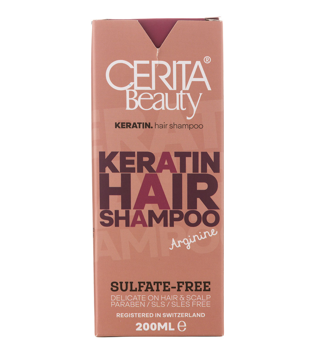 شامپو فری سولفات سریتا1 شامپو فاقد سولفات موهای کراتینه سریتا_Cerita Keratin Hair Shampoo Sulfate Free - تصویر 2