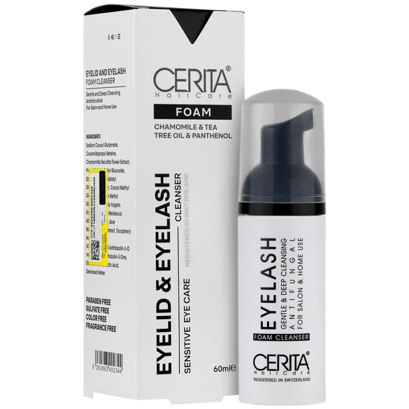 شامپو فوم شستشوی پلک و مژه سریتا_Eyelid & Eyelash Foam Cleanser - تصویر 1