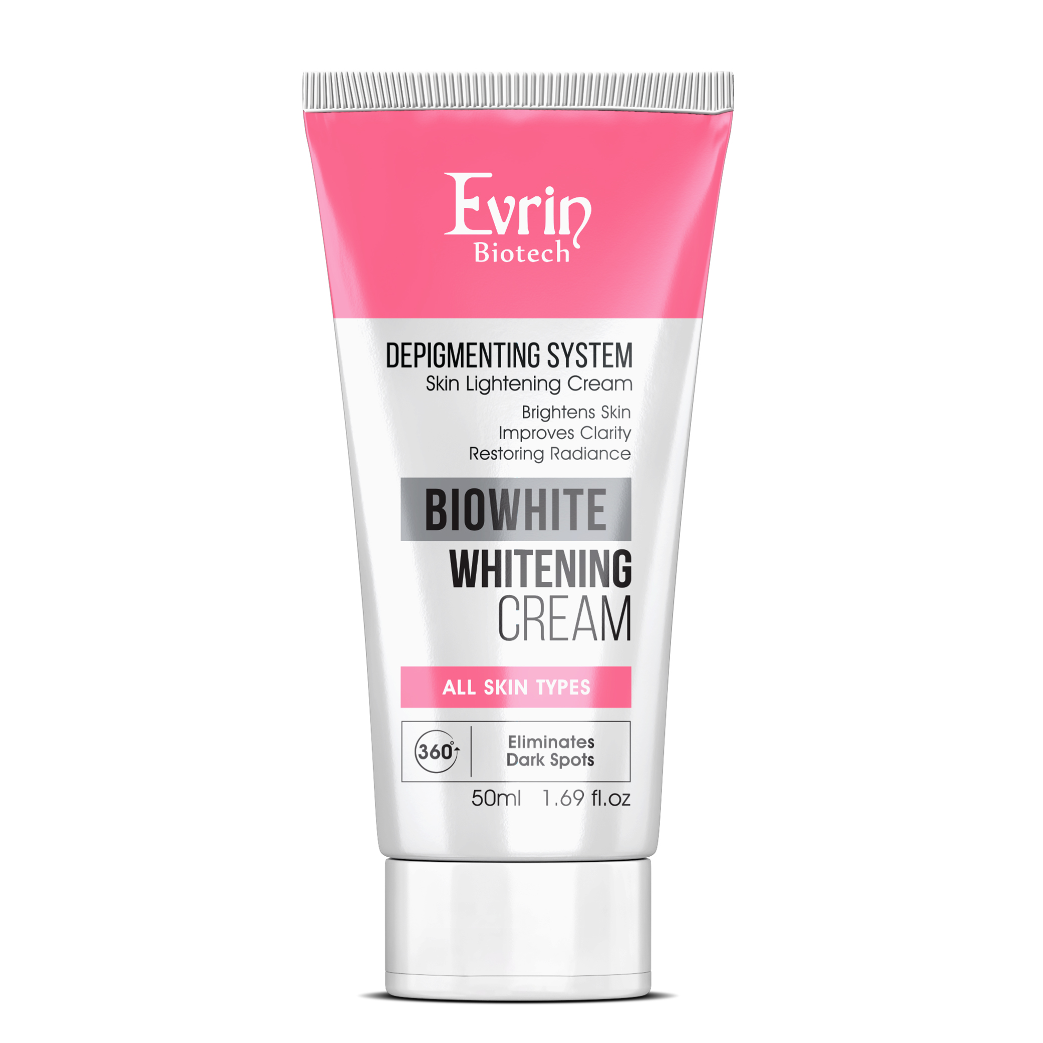 کرم روشن کننده پوست اورین مناسب انواع پوست_EVRIN Biowhite Whitening Cream - داروخانه آنلاین اصفهان دارو | ارسال رایگان | تحویل فوری نمای ۲