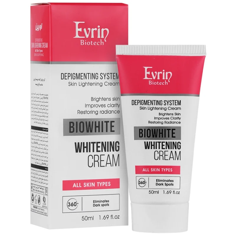 کرم روشن کننده پوست اورین مناسب انواع پوست_EVRIN Biowhite Whitening Cream - تصویر 2