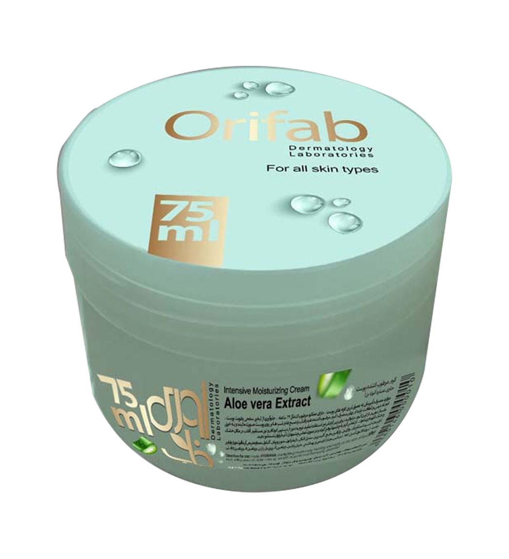 کرم کاسه ای آلوئه ورا کرم مرطوب کننده حاوی عصاره آلوئه ورا اوری فاب_Orifab Intensive Aloe Vera Extract Moisturizing Cream - تصویر 1