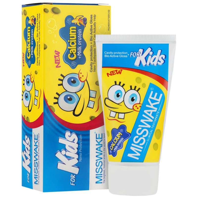 خمیر دندان ژله ای کودک موز بلوبری میسویک_Misswake Blueberry Banana Toothpaste For Kids - تصویر 1
