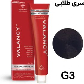 رنگ مو والانسی شماره G3 4.5 حجم 100 میلی لیتر رنگ قهوه ای طلائی متوسط