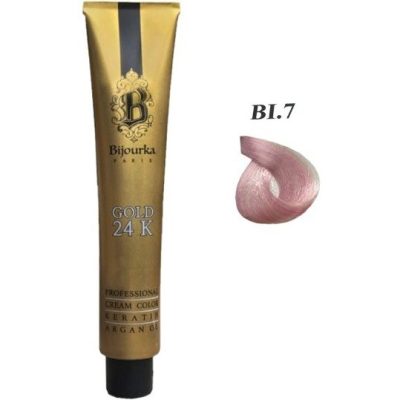 رنگ مو بیجورکا سری Gold 24K صورتی کوارتز (BI.7) _Bijourka_