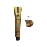 رنگ مو بیجورکا شماره 8.7 – رنگ بلوند نسکافه ای روشن