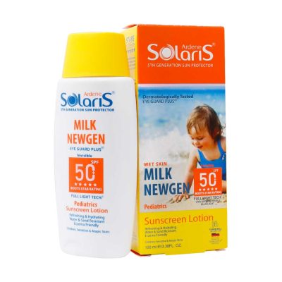 لوسیون ضد آفتاب کودک آردن سولاریس مدل MILK NEWGEN حجم 100 میلی لیتر
