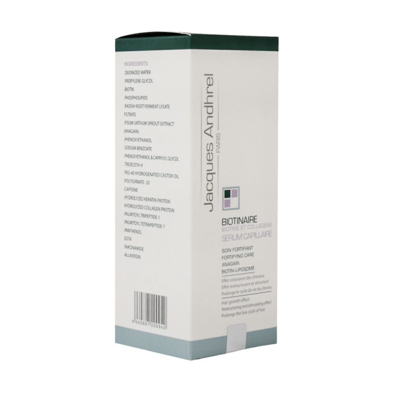 سرم تقویت کننده مو حاوی بیوتین و کلاژن ژاک آندرل_Jacques Andhrel Biotin And Collagen Serum Capillaire - تصویر 3