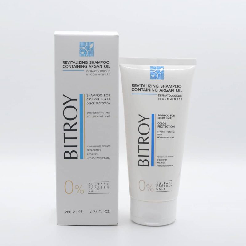 شامپو حیات بخش روغن آرگان موی رنگ شده بیتروی_Bitroy Revitalizing Shampoo Containing Argan Oil Suitable For Colored Hair - تصویر 1