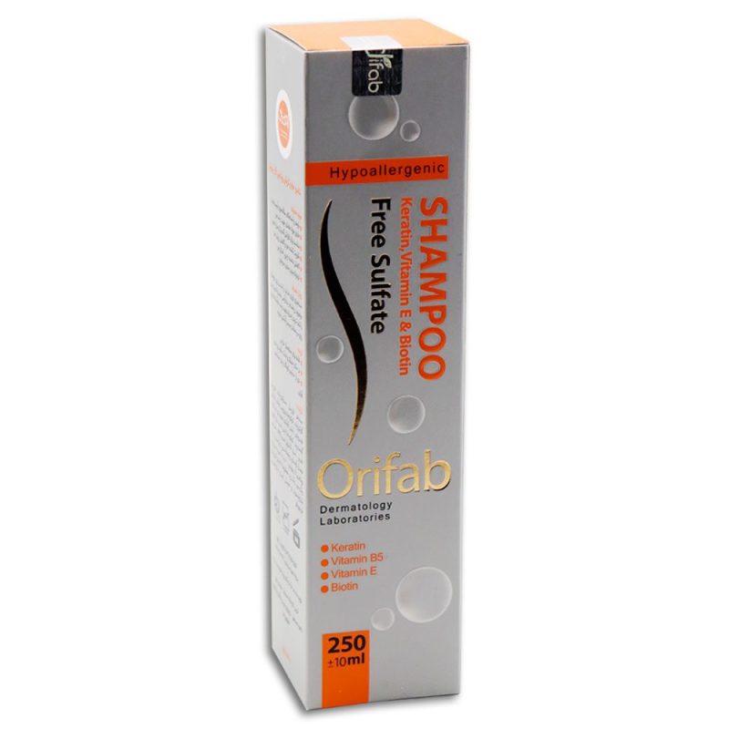 شامپو کراتین حاوی بیوتین و ویتامین E اوری فاب_Orifab keratin shampoo with vitamin E - تصویر 1