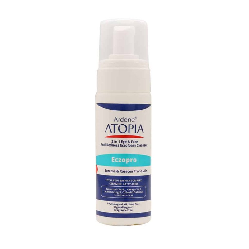 فوم شوینده ملایم صورت و اطراف چشم آردن آتوپیا_Eczopro 2 in 1 Eye And Face Anti Redness Eczofoam Cleanser - تصویر 1