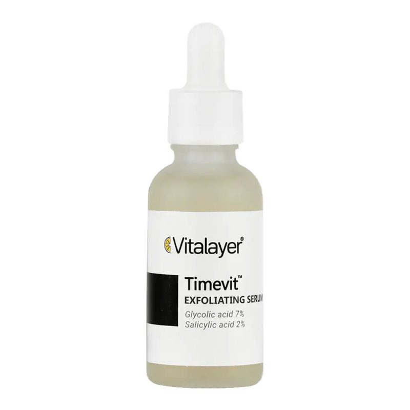 سرم لایه بردار تایم ویت حاوی 7% گلایکولیک اسید ویتالیر Timevit Exfoliting Serum - تصویر 3