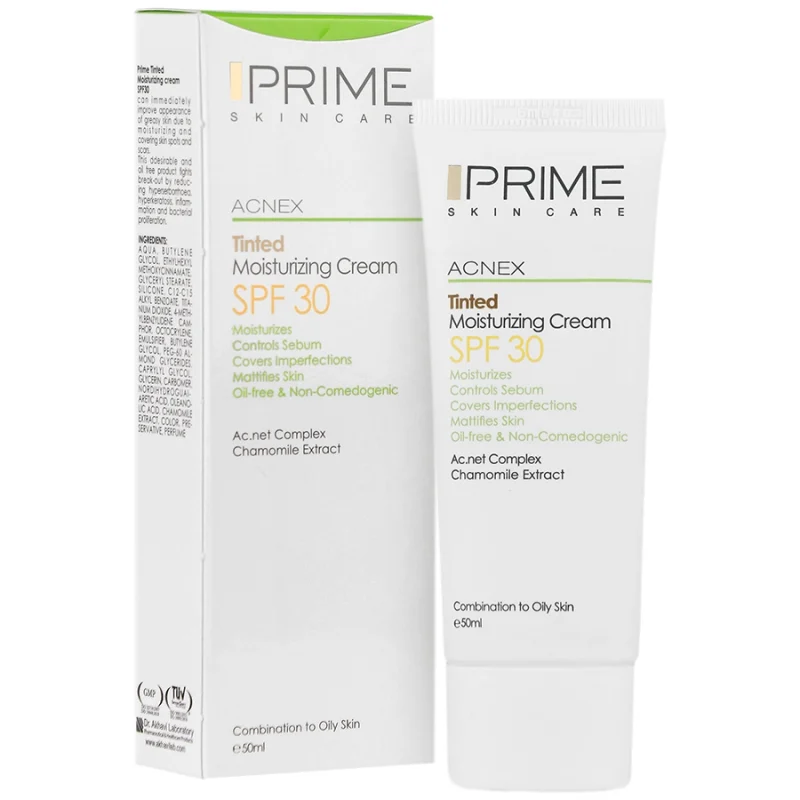 کرم مرطوب کننده رنگی پوست چرب پرایم Prime Tinted Moisturizing Cream SPF30_SPF30 - تصویر 1