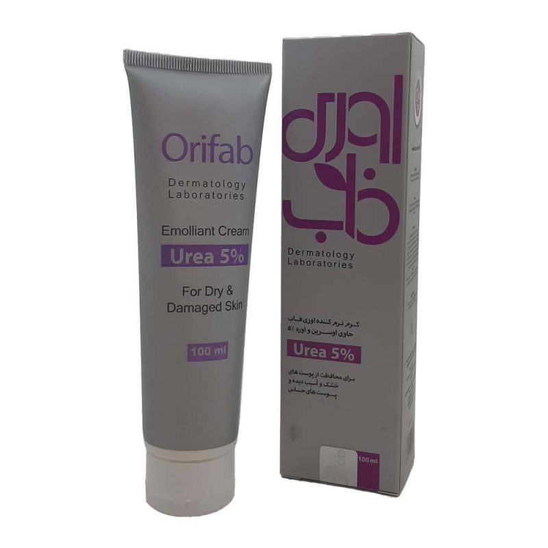 کرم مرطوب کننده حاوی اوره 5% و اوسرین اوری فاب_Orifab emollient cream for dry and damaged skin - تصویر 1