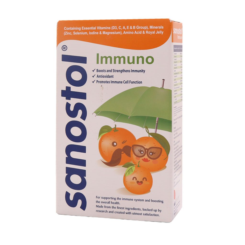 Sanostol-Immuno شربت سانستول ایمونو IMMUNI SYRUP SANOSTOL - تصویر 1