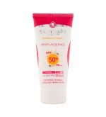کرم ضد آفتاب و ضد چروک SPF50 بی رنگ سان سیف_Sunsafe Anti Agening Sunscreen Cream SPF50