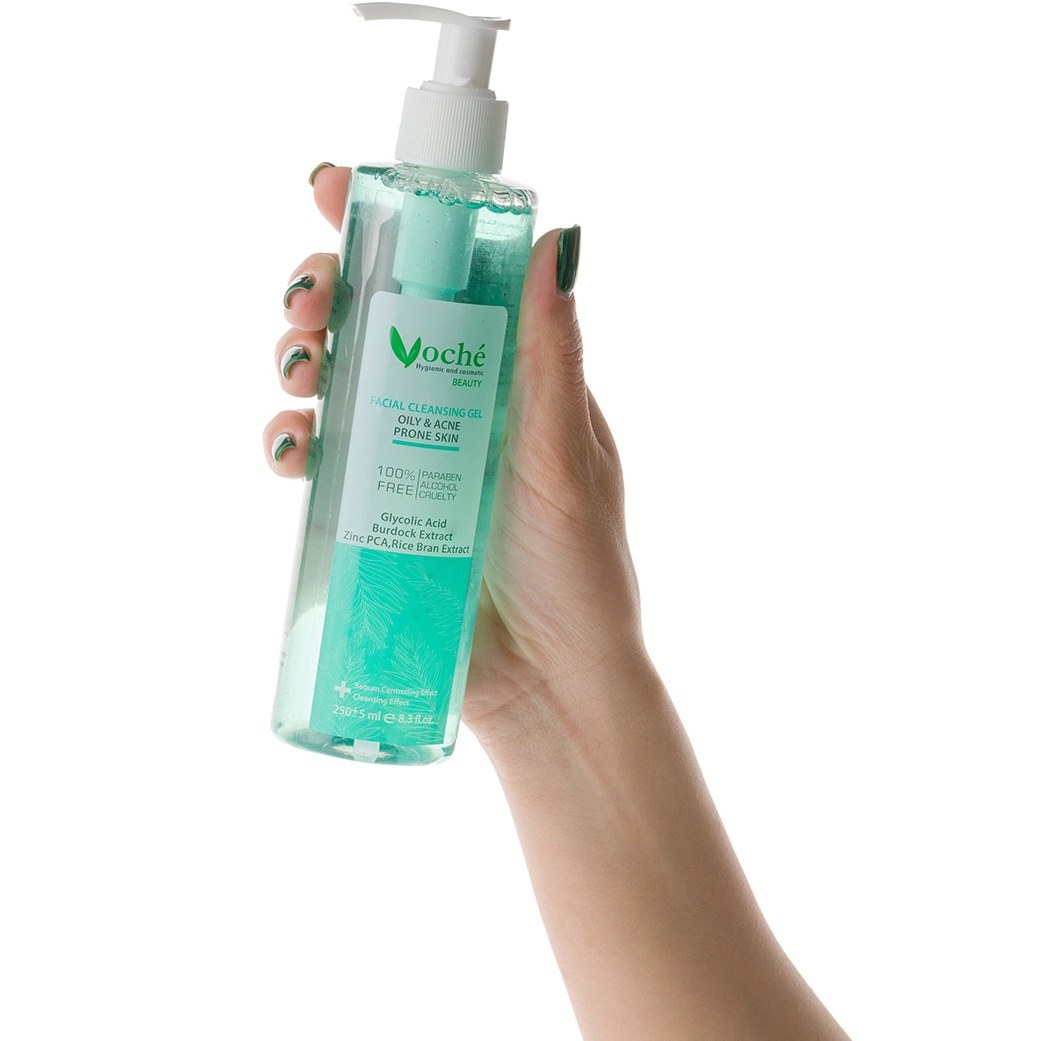 ژل پوست چرب وچه ژل شست و شو صورت پوست چرب وچه_Voche Facial Cleansing Gel For Oily Skin - تصویر 3