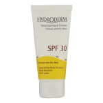 کرم ضدآفتاب بی‌رنگ هیدرودرم SPF30، مناسب پوست‌های نرمال و خشک، حجم 50 میلی‌لیتر
