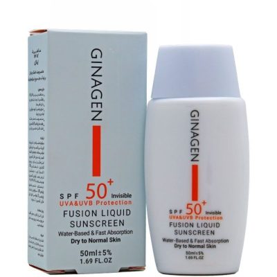 کرم ضد آفتاب بی رنگ پوست خشک و نرمال ژیناژن_Invisible Sunscreen For Dry To Normal Skin