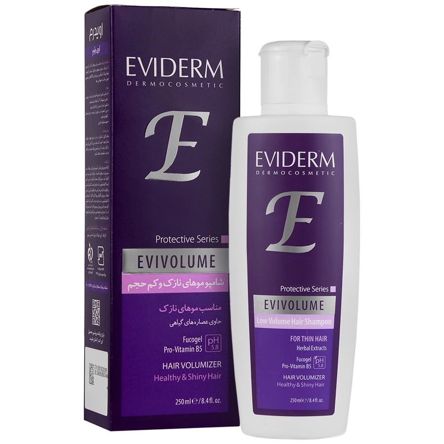 130087132024102711 شامپو موهای نازک و کم حجم اوی ولوم اویدرم_Eviderm Evi Volume Shampoo - تصویر 1
