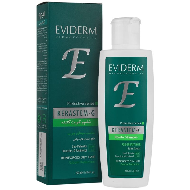 شامپو تقویت کننده موی چرب کراستم جی اویدرم_Eviderm Kerastem G Shampoo - تصویر 1
