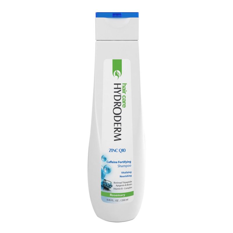 شامپو تقویت کننده و مغذی موی سر حاوی زینک و Q10 هیدرودرم_Hydroderm Zinc Q10 Caffeine Fortifying Shampoo - تصویر 1