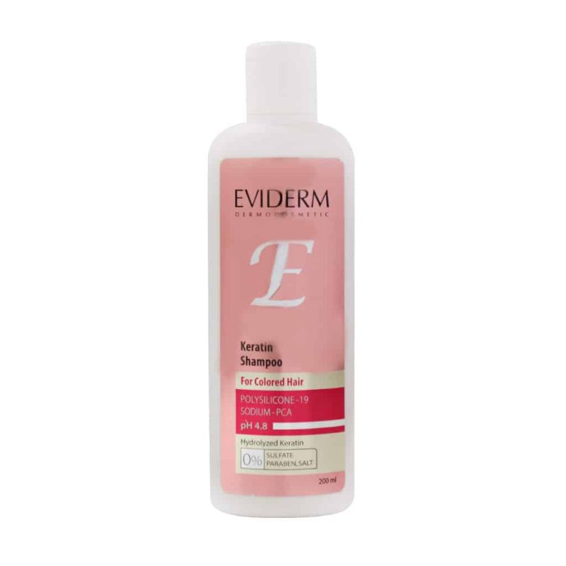 شامپو حاوی کراتین مناسب موهای رنگ شده اویدرم_Keratin Colored Hair Shampoo - تصویر 2
