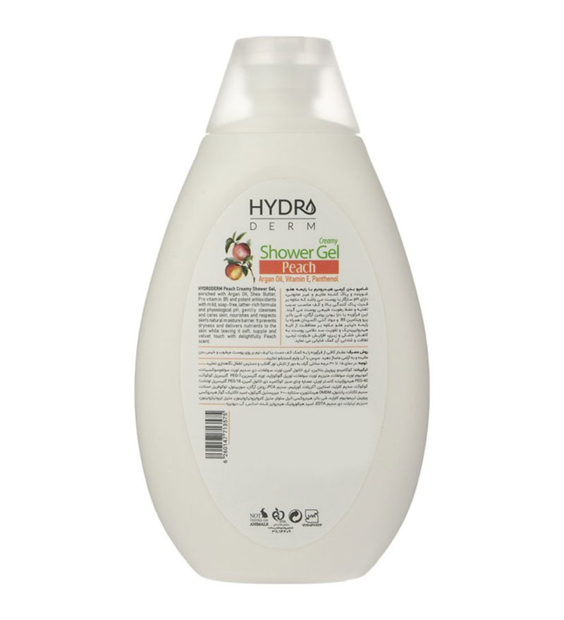 شامپو بدن کرمی با رایحه هلو هیدرودرم_Hydroderm Body Care Peach Creamy Shower Gel - تصویر 2