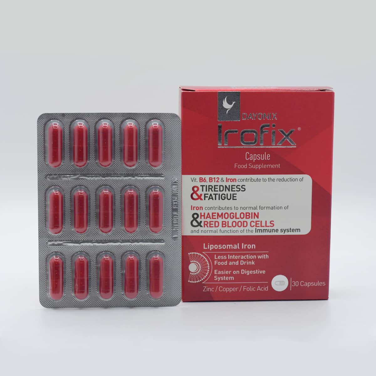 کپسول ایروفیکس دایونیکس_Irofix Capsule - داروخانه آنلاین اصفهان دارو | ارسال رایگان | تحویل فوری نمای ۲