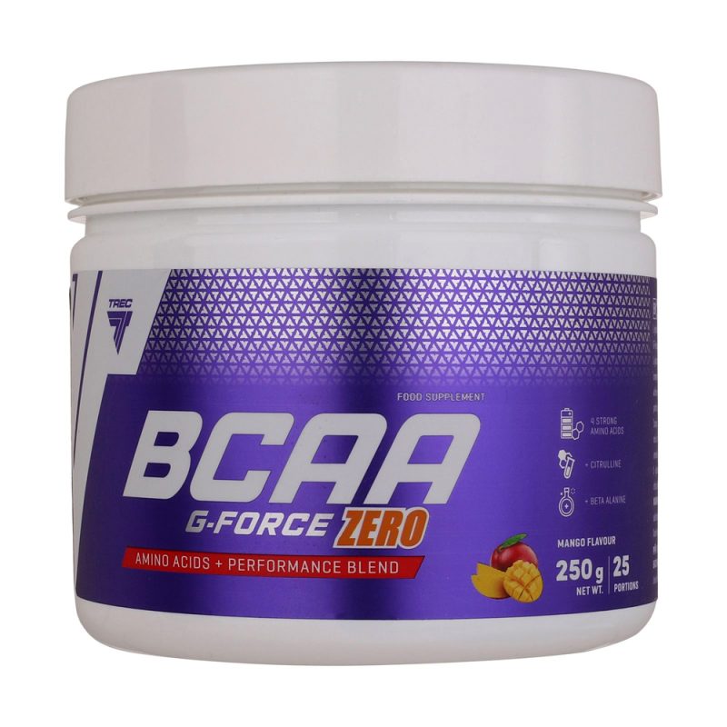 بی سی ای ای جی فورس زیرو طعم انبه ترک نوتریشن 250 گرم_BCAA G-Force Zero 250 Gr Mango TrecNutrition - تصویر 1