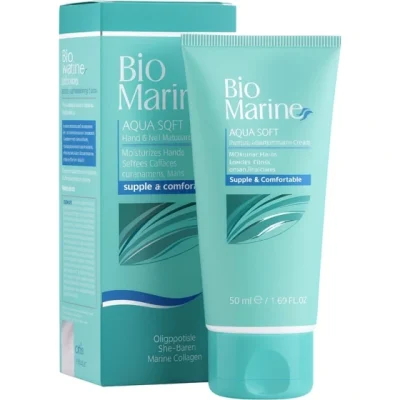 کرم رطوبت رسان دست و ناخن آکوا سافت بایو مارین 50 میلی لیتر_Bio Marine Aqua Soft Hand And Nail Moisturizing Cream