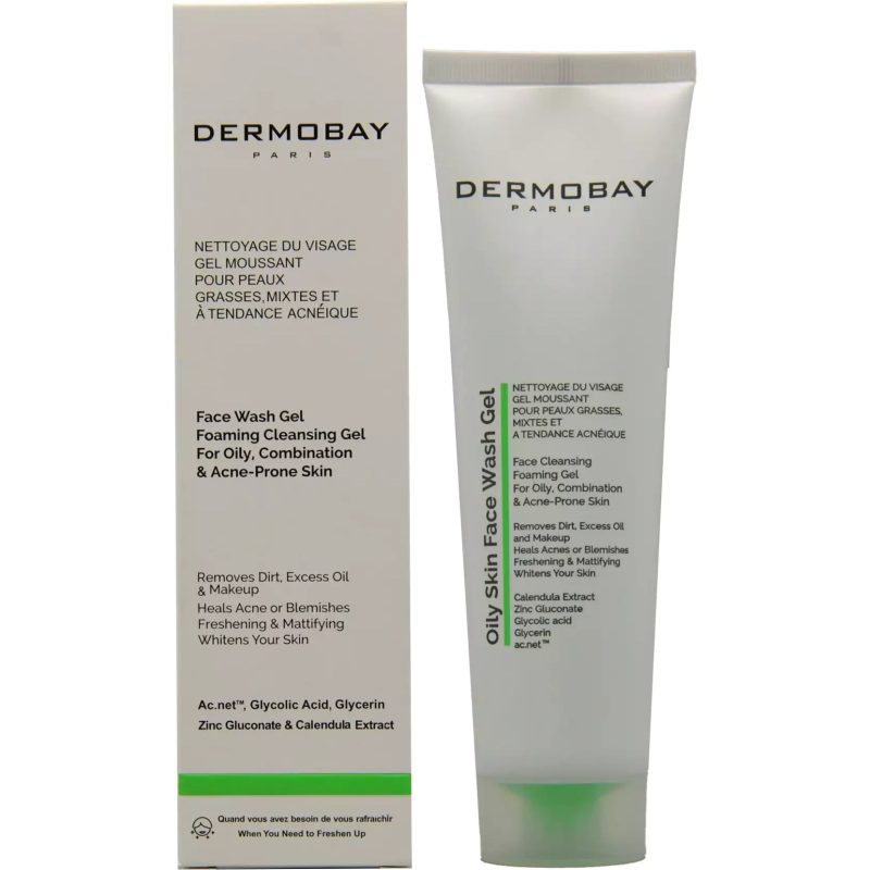 ژل شستشوی صورت مناسب پوست چرب درموبای 150 میلی لیتر_DERMOBAY PARIS FACE WASH GEL 150ML - تصویر 1