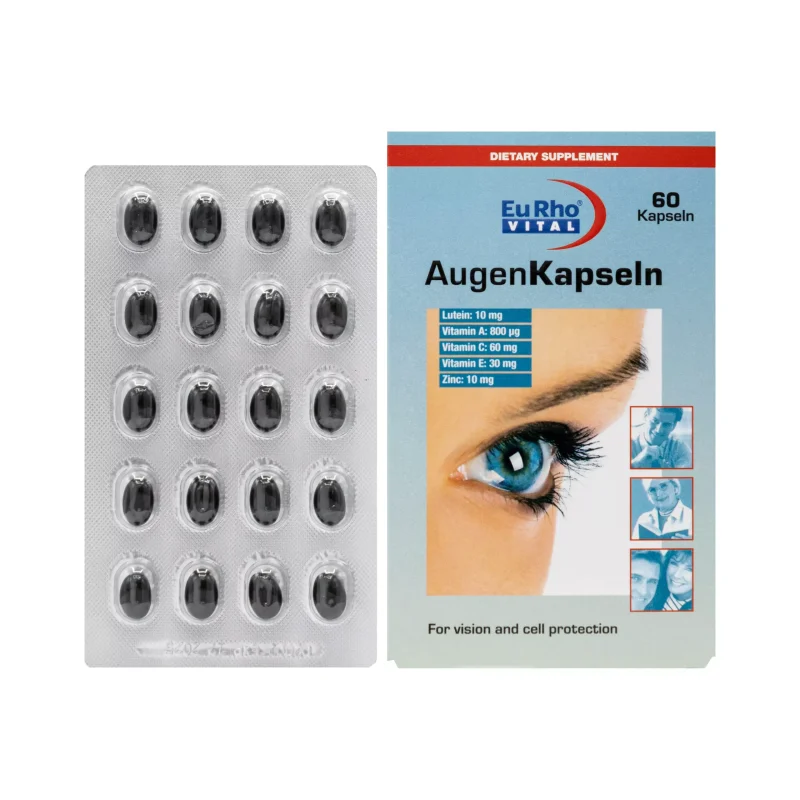 کپسول اوژن یوروویتال 60 عددی_Eurho Vital Augen Eye Capsule with 10 mg Lutein - تصویر 2