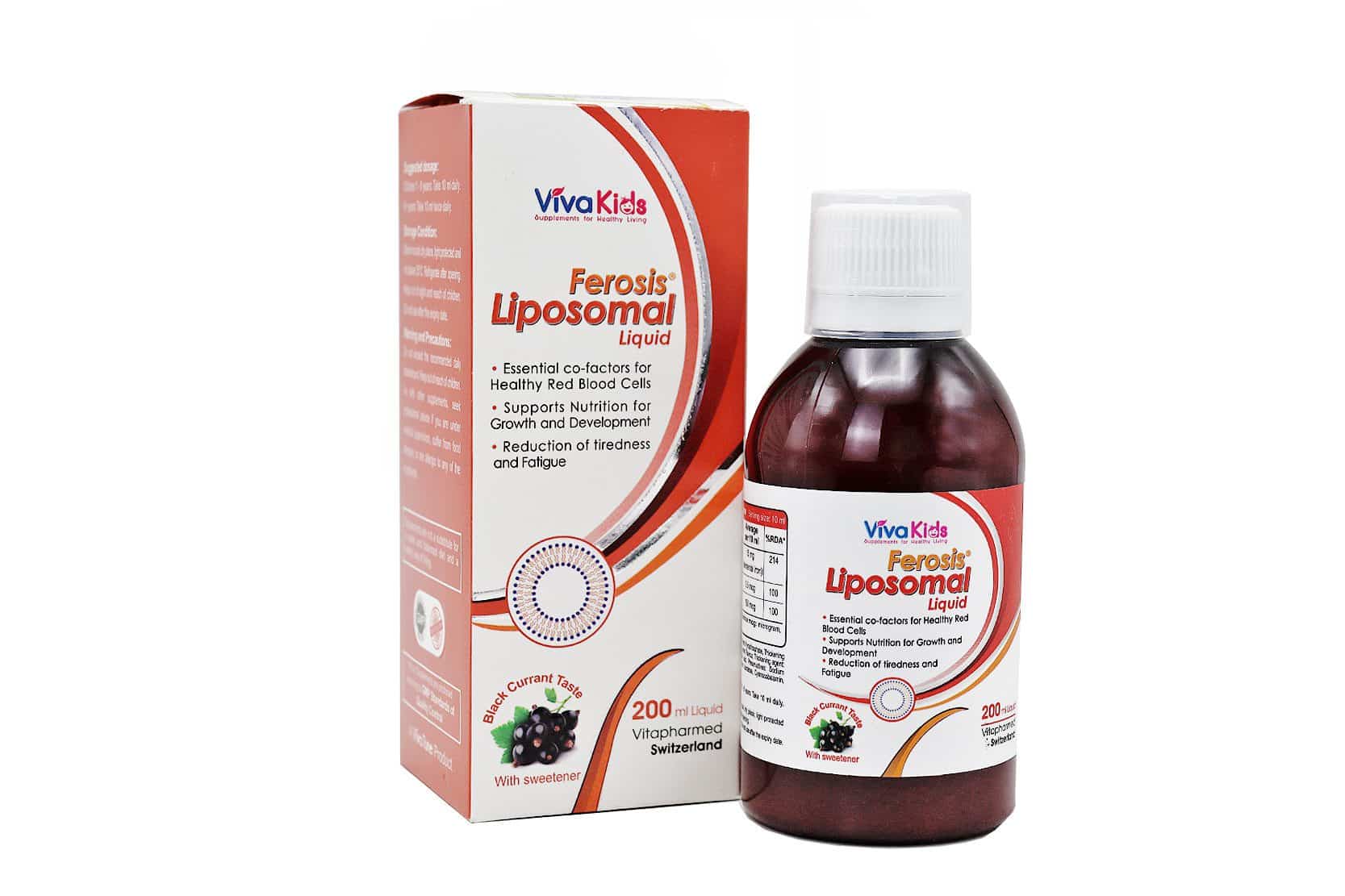 شربت فروسیس لیپوزومال ویواکیدز 200 میلی لیتر | Ferosis Liposomal Viva Kids - داروخانه آنلاین اصفهان دارو | ارسال رایگان | تحویل فوری نمای ۲